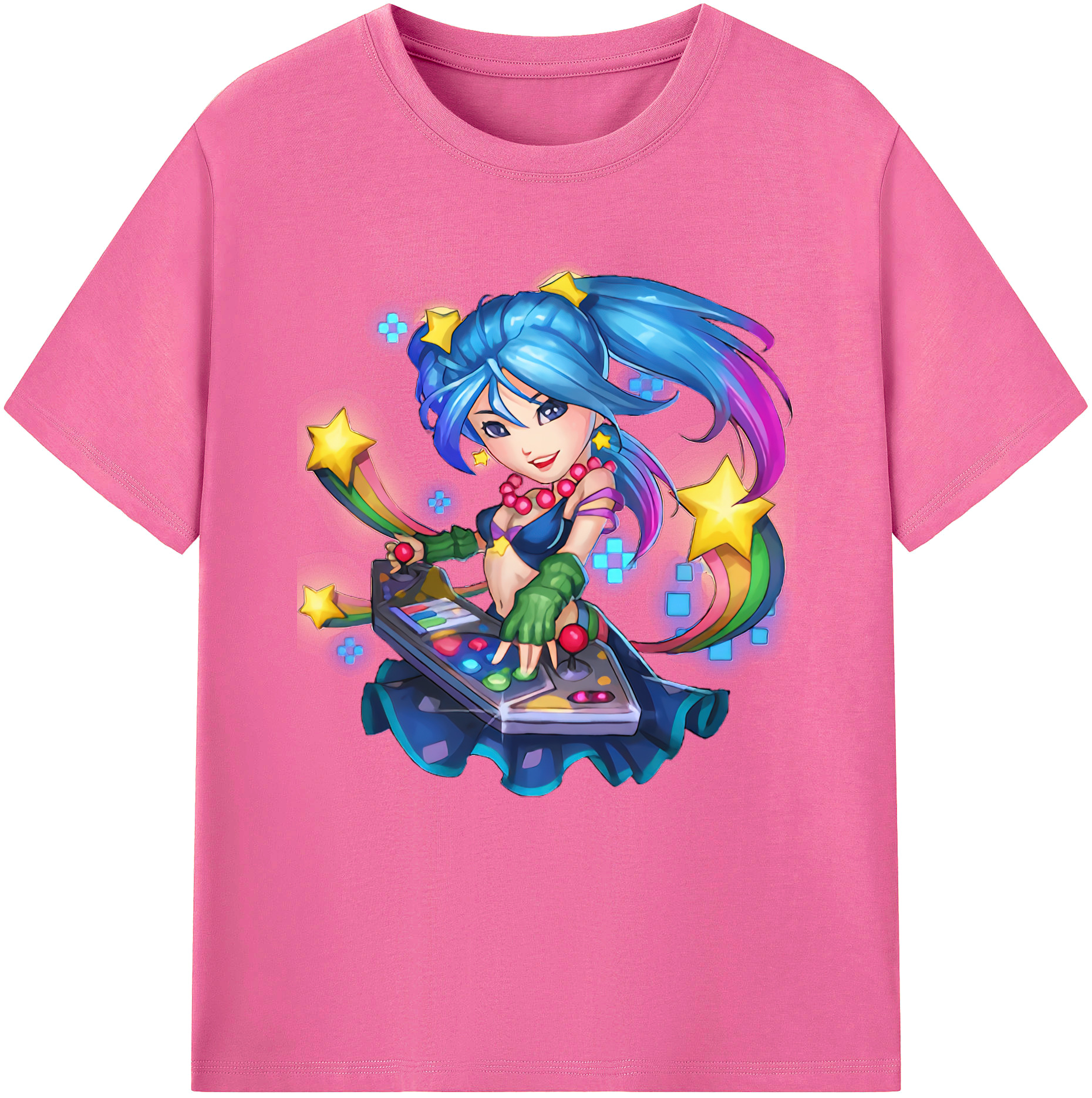 （画像用） リーグ・オブ・レジェンド League of Legends LOL レディースカジュアルプリントTシャツ（綿100％）